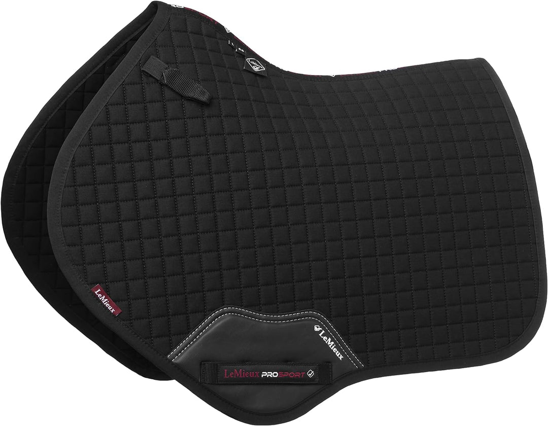 LeMieux Pro Sport Close Contact Square D-Ring Schabracke M Schwarz, M Schwarz