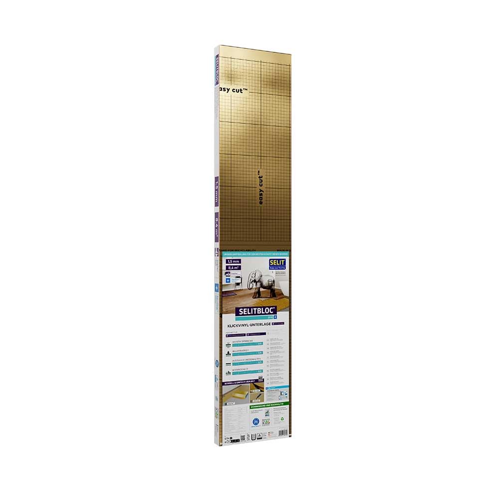 pro+ – 1,5 mm GripTec Unterlage für Vinylboden und Designboden – Verlegeunterlage mit rutschhemmende