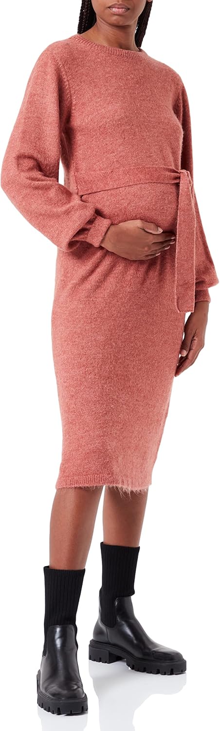 Noppies Damen Dress Pembroke Longe Sleeve Kleid 44 Cedar Wood - P894, 44 Cedar Wood - P894