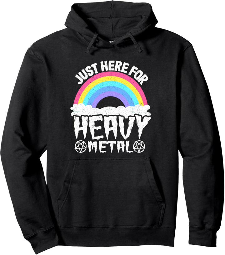 Punkrock Kinderband Metal Rainbow Just Here für Heavy Metal Pullover Hoodie
