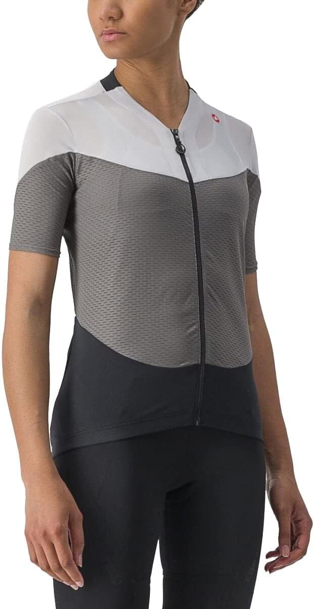 CASTELLI Damen Gradient Color Block Jersey T-Shirt XS Gunmetalgrau/Silbergrau, XS Gunmetalgrau/Silbe