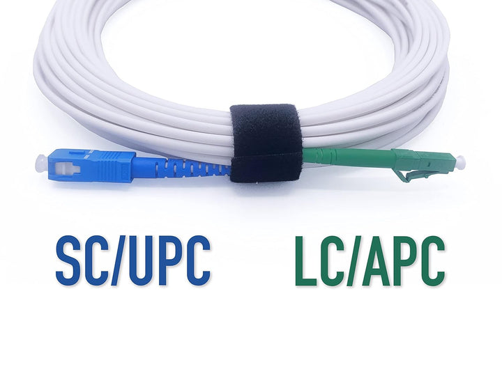 ElfcamⓇ - 35m Glasfaser-Kabel LC/APC auf SC/UPC Stecker, Simplex Singlemode 9/125μm OS2 LWL Patchkab