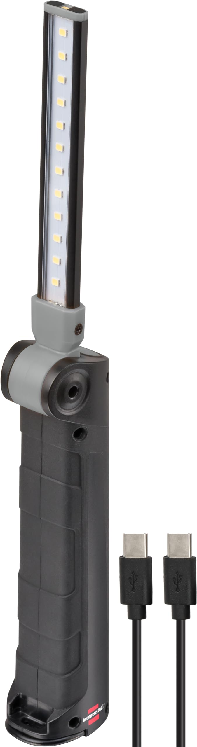 Brennenstuhl Akku LED Arbeitsleuchte SANSA 401 A/LED Werkstattlampe mit Akku und Magnet (max. 80h Le