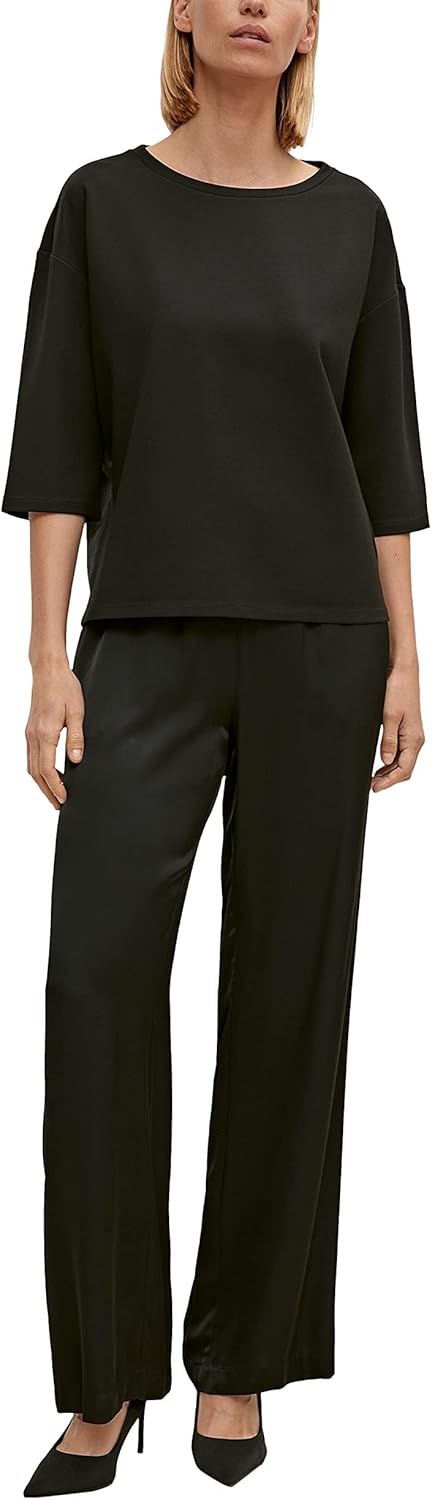 comma Damen Sweatshirt 36 9999 Schwarz, 36 9999 Schwarz