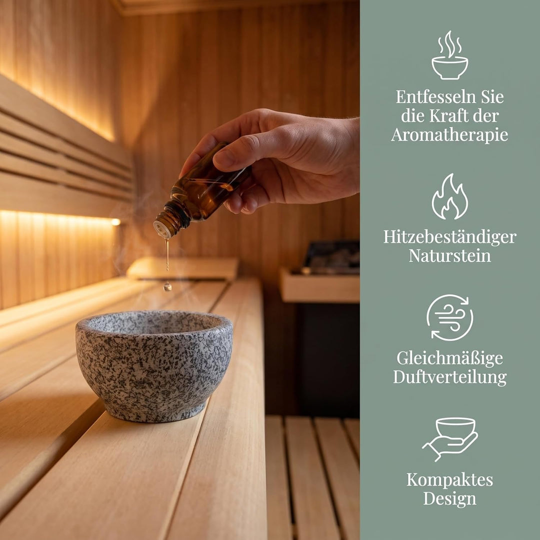 ifundom Sauna-aromaschale Aus Naturstein Für Ätherische Öle Hitzebeständig Duftsteinbecher Für Heims