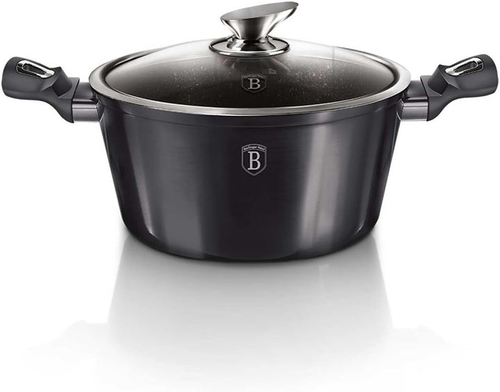 Berlinger Haus Black Carbon Pro Kochgeschirr-Set, Aluminium, antihaftbeschichtet, 10-teilig