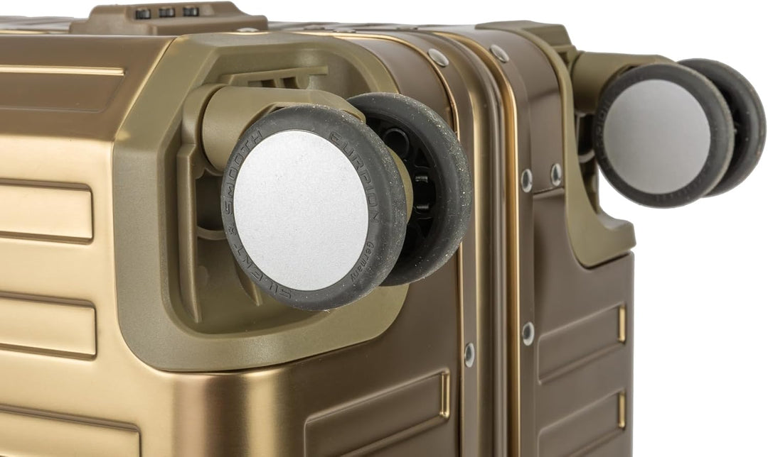 Travelhouse Tokyo Alu Reisekoffer Champagner S-55cm & XL-78cm Hartschalenkoffer Reise Trolley Koffer