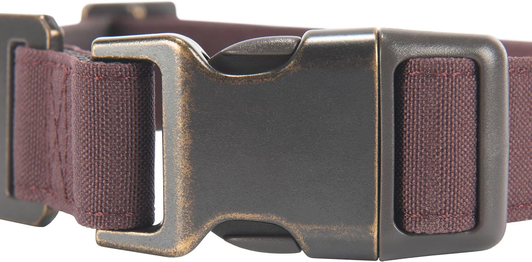 Carhartt Hundehalsband, Nylon, Entenmuster, Gr. M Deep Wine (Nylon-Segeltuch und Gurtband) Medium, D