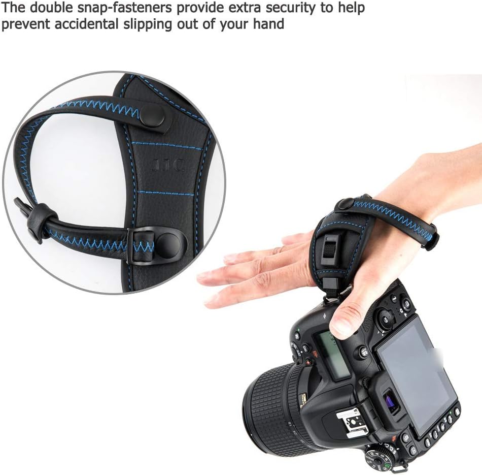JJC Handschlaufe für DSLR Kamera Canon Nikon Olympus Sony Panasonic Pentax(mit U Typ Plate)