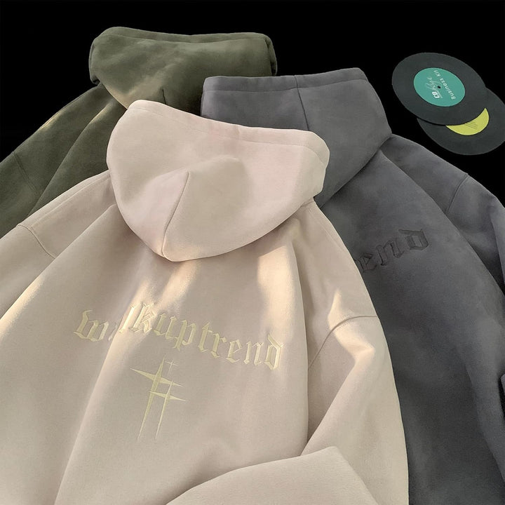 Herren-Kapuzenpullover, Kontrastfarbe, Patchwork, grosse Taschen S 23wy661beige, S 23wy661beige