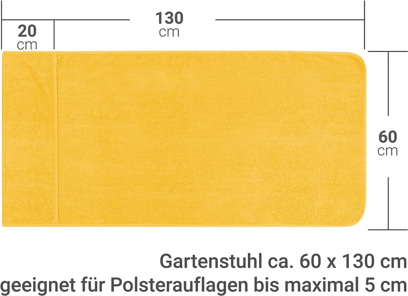 Dyckhoff Doppelpack Schonbezüge für Gartenstuhl & Gartenliege 277.297, Gartenstuhl (60 x 130 cm), ge