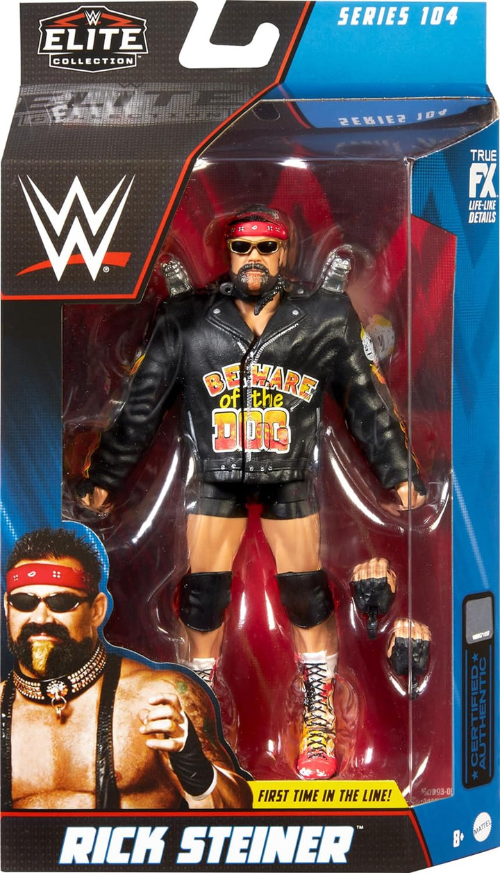 Mattel WWE Rick Steiner Elite Collection Actionfigur mit Zubehör, Artikulation und lebensechten Deta