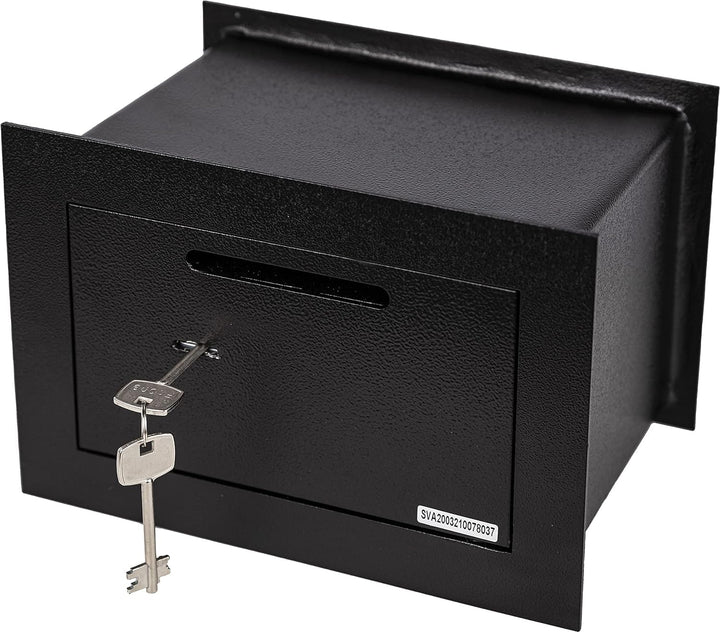 Genie Hand – Mechanische Wandtresorbox Klein mit Einwurfschlitz – Doppelbartschloss Mini, Mini