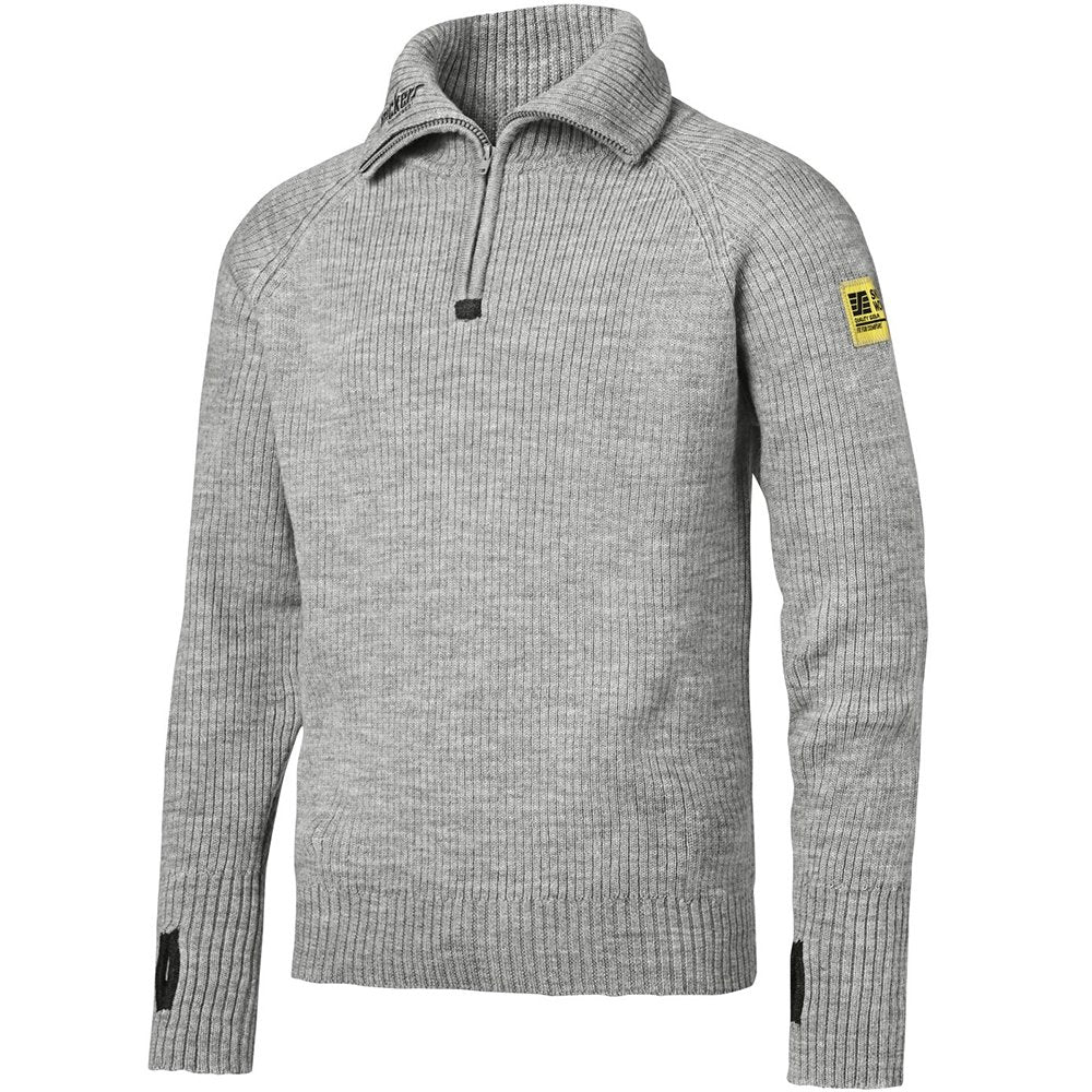 Snickers Workwear Woll Troyer, 29052800003 XS Hellgrau-melange, XS Hellgrau-melange
