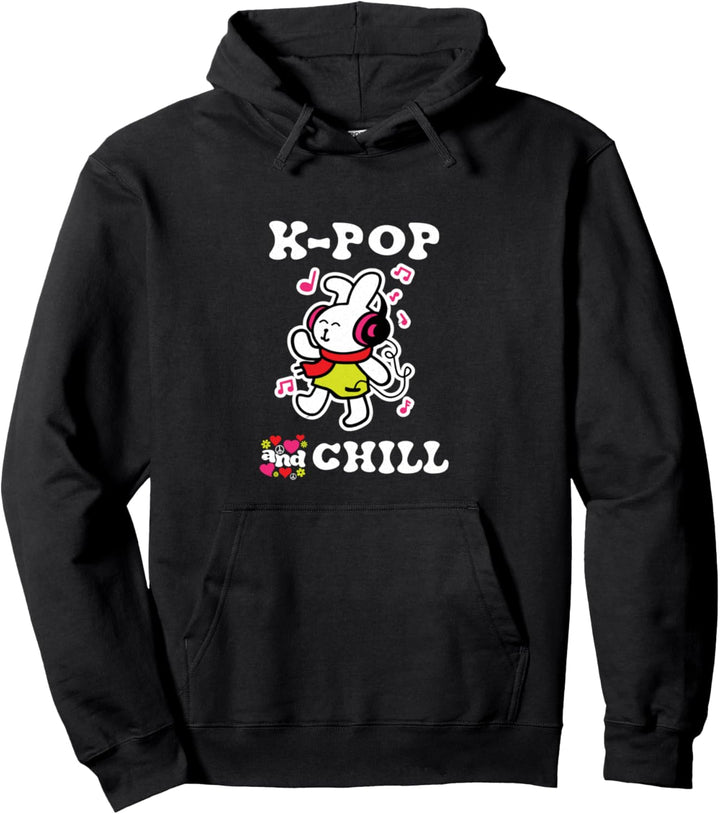 Cute K-POP AND CHILL Pullover Hoodie