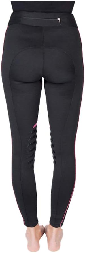 PFIFF 102846 Reitleggings Larissa, Grip-Kniebesatz, Kinder 104-164 Damen 34-50 146 Schwarz, 146 Schw