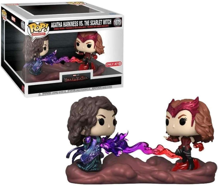 Funko Pop! Moment: Marvel - Wanda Maximoff VS Agatha - WandaVision - Vinyl-Sammelfigur - Geschenkide