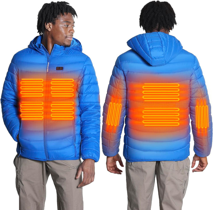 ANTARCTICA GEAR Beheizbare Jacken Herren mit 16000 mAh Powerbank, Herren Softshell Heizjacke Warm Ha