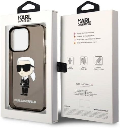 KARL LAGERFELD KLHCP14LHNIKTCK Hülle für iPhone 14 Pro 6,1" Schwarz hardcase Iko