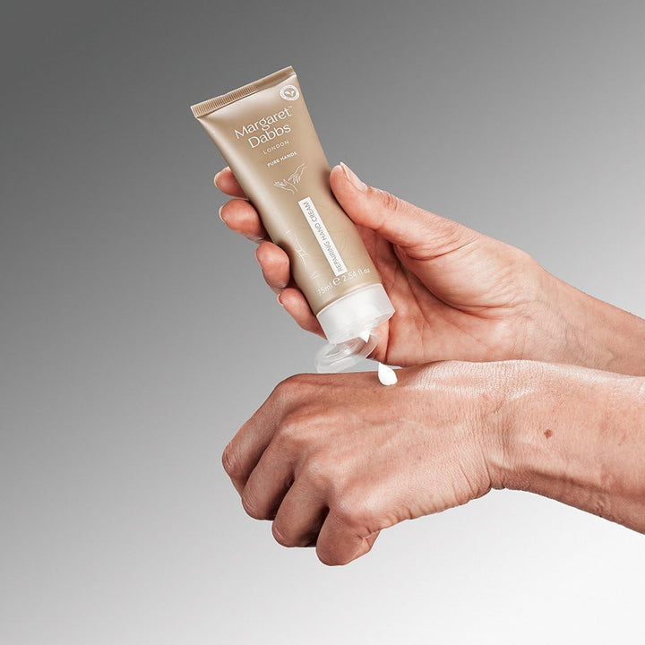 Margaret Dabbs Pure Repairing Hand Cream Deep, Lasting Hydration for Very Dry Skin, Rose and Lemon S