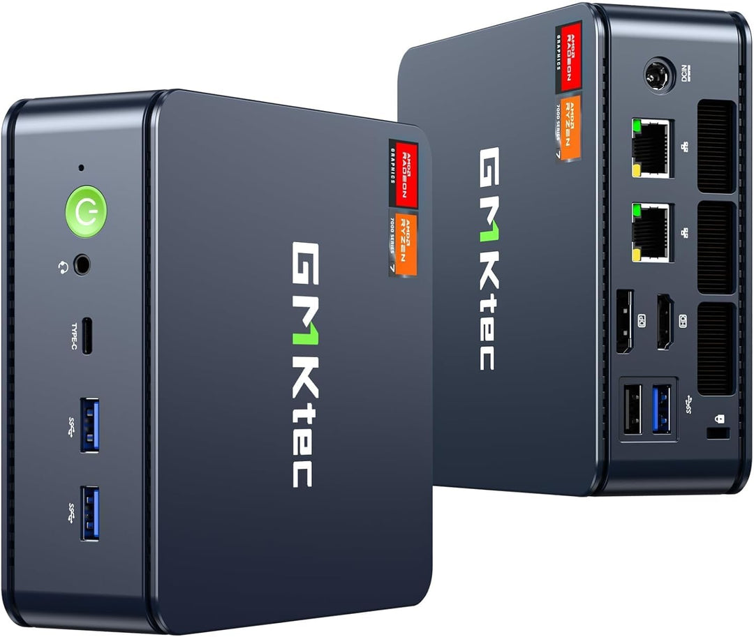 GMKtec M6 Ultra Gaming Mini-PC Ryzen 7640HS (Upgrade von 6600H/6800U), 32GB DDR5 RAM 512GB SSD, Dual