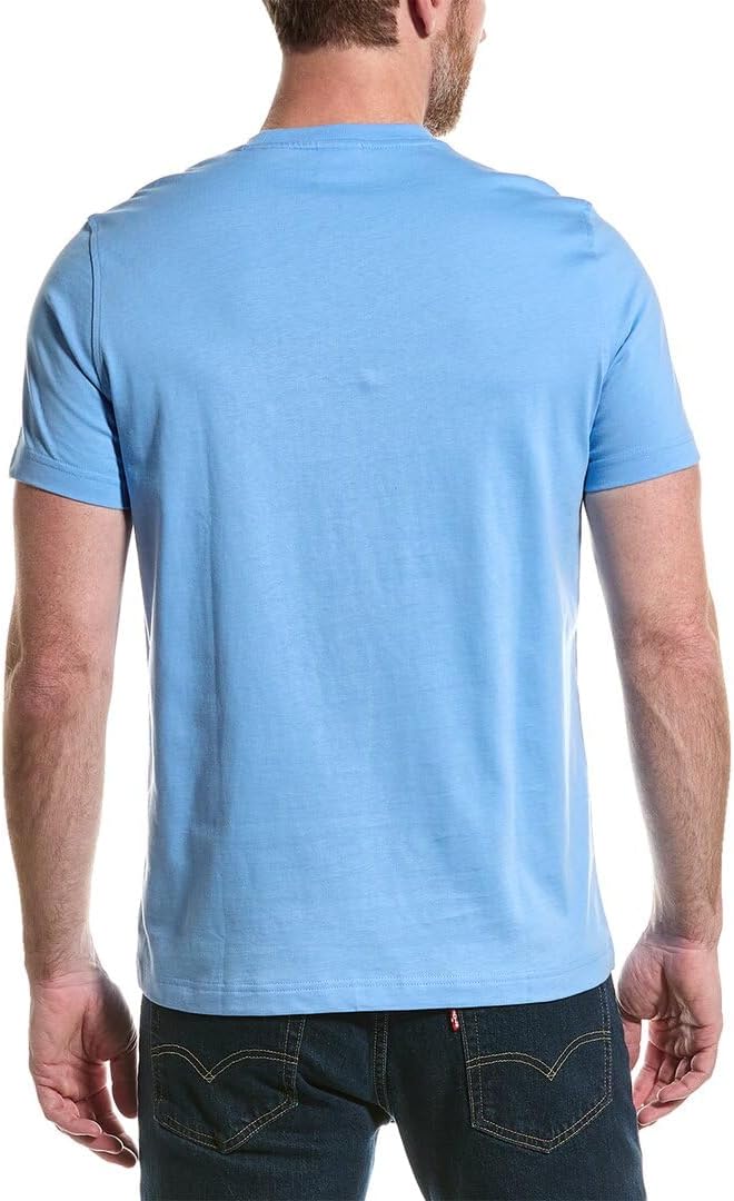 Brooks Brothers T-Shirt mit Tasche aus Jersey, M Blau