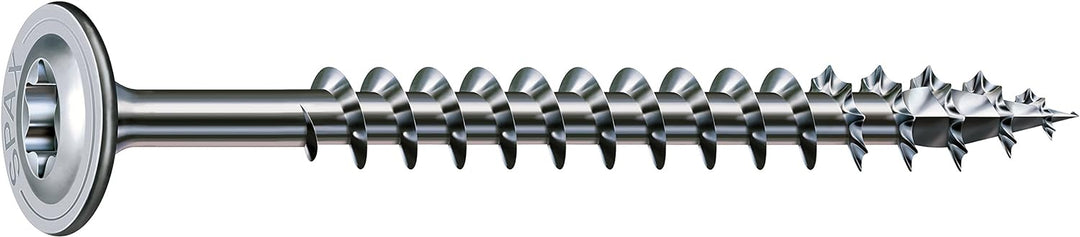 SPAX Holzbauschraube, 8,0 x 200 mm, 50 Stück, T-STAR plus, Tellerkopf, Teilgewinde, 4CUT, WIROX A3J,