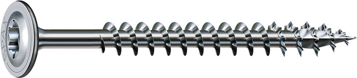 SPAX Holzbauschraube, 8,0 x 200 mm, 50 Stück, T-STAR plus, Tellerkopf, Teilgewinde, 4CUT, WIROX A3J,