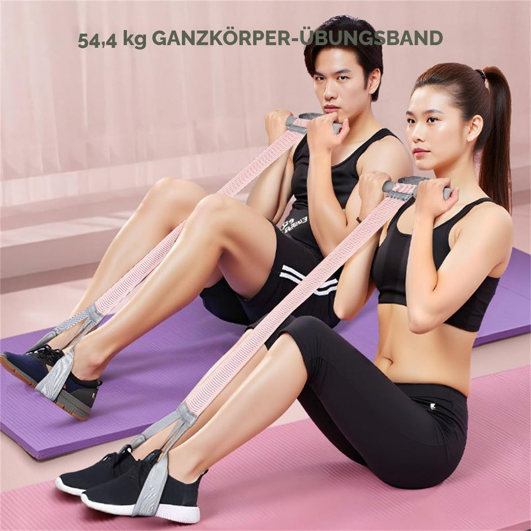 Bauchmuskel-Bänder mit Fusspedal,120lb Sit-Up Trainingsgeräte,Yoga & Home-Gym – Bodybuilding Expande