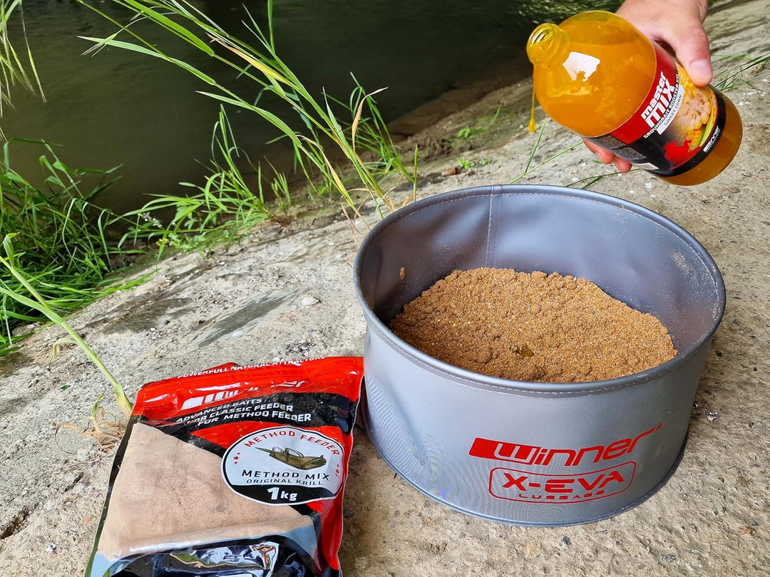 Tandem Baits Karpfen Futter Angelfutter Attraktor Master Mix Groundbait Booster XXL 1000 ml Marine M
