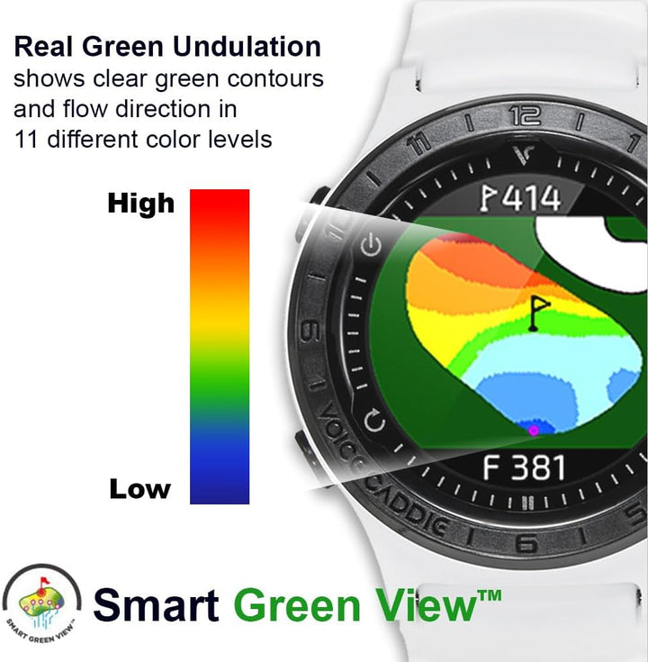 Voice Caddie Unisex - VOICE CADDIE A2 GOLF GPS UHR WEISS, Weiss, Einheitsgrösse