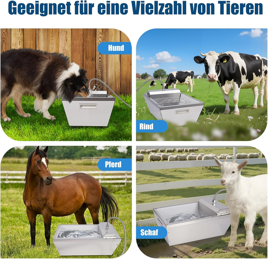 Automatische Tierwassertruge,13 Liter Automatische Pferdewassertruge Mit Float Ball,GrossKapazitäTsa