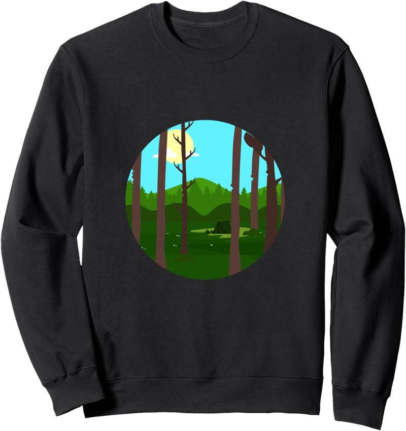 Camping im Wald Sweatshirt