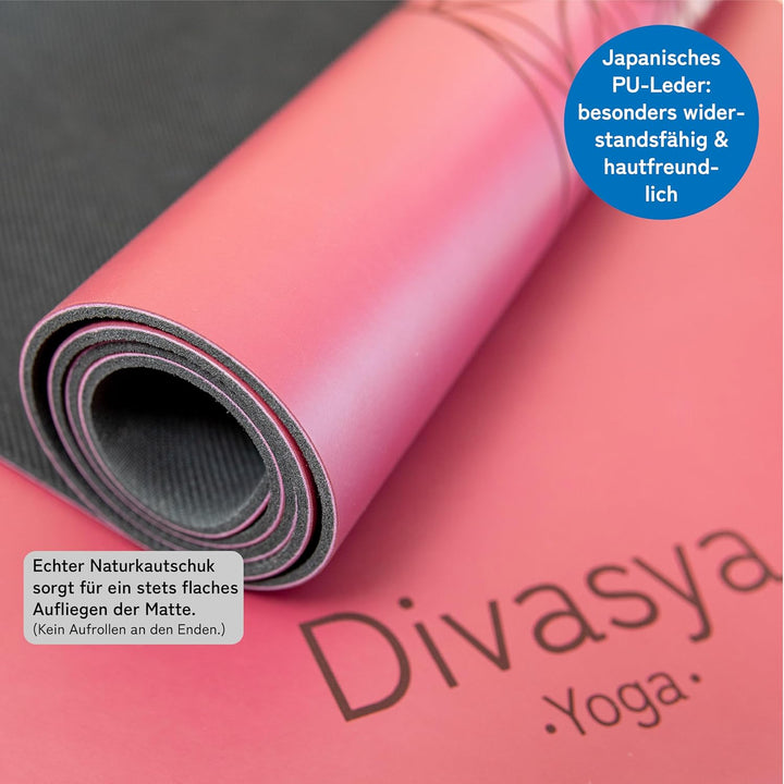 Premium Yogamatte rutschfest: Naturkautschuk rutschfest & japanische professional grip Oberfläche |