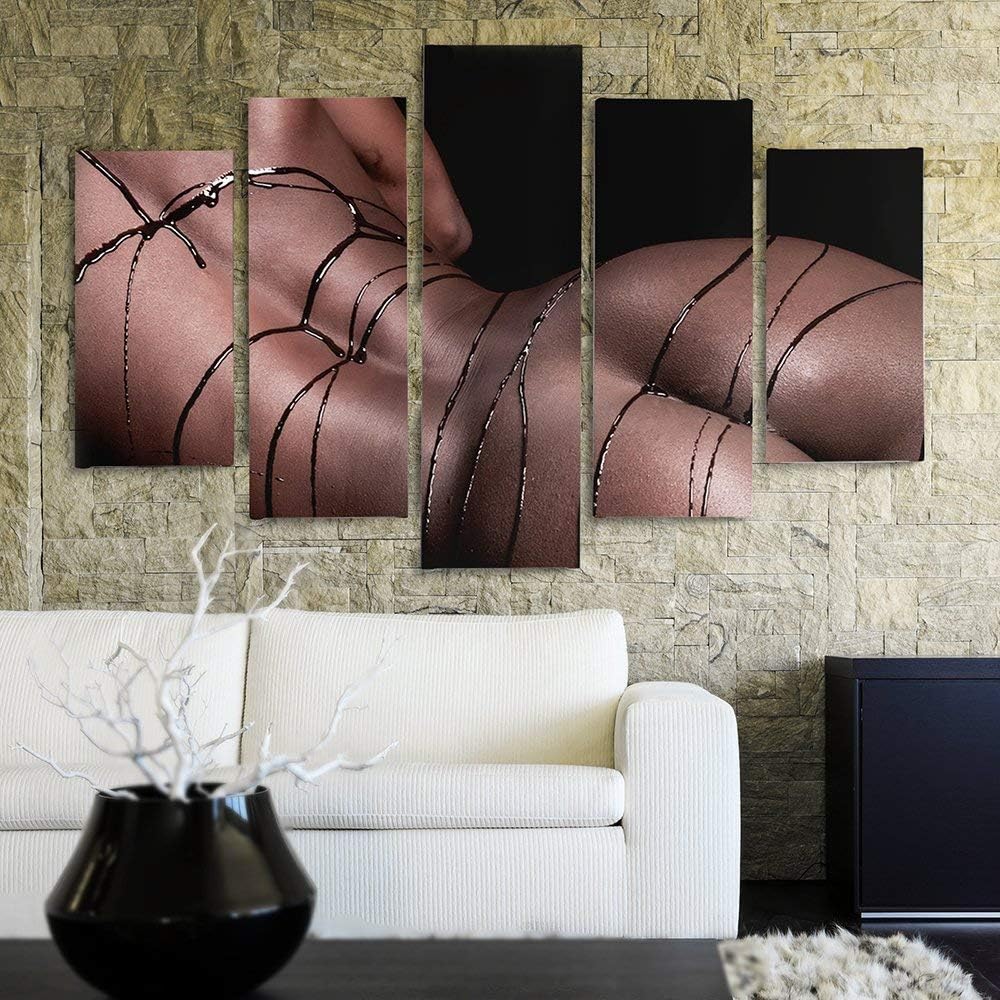 Feeby. Leinwandbild - 5 Teile - Bilder, Wand Bild, Wandbilder, Kunstdruck XXL, 5-Teilig, Typ A, 100x