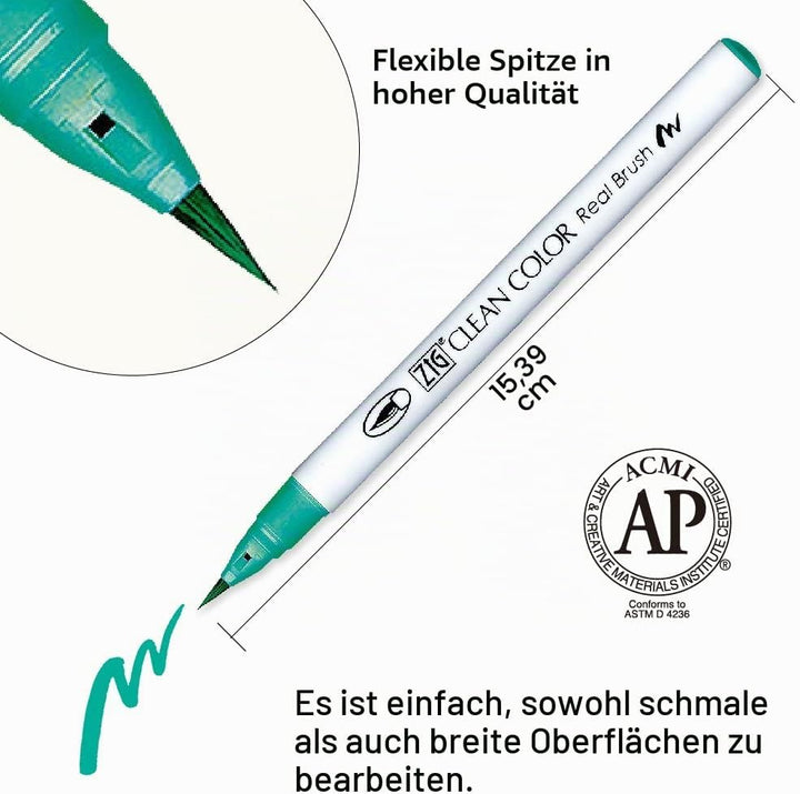 Kuretake Zig Clean Color Pinsel-Set, rauchige Farben, 30 Farben set B, [2022 Neue Farbe] 30 Farben S