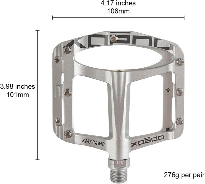 Xpedo Unisex – Erwachsene Spry Pedal 20 x 10 x 10cm silber, 20 x 10 x 10cm silber