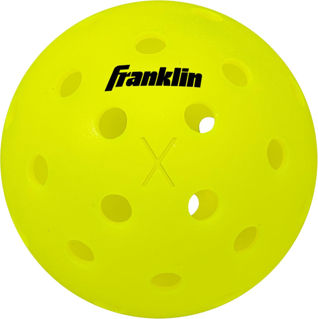 Franklin Pickleball Netz in halber Court-Grösse Set mit 2 Paddeln und 2 Bällen, Set mit 2 Paddeln un