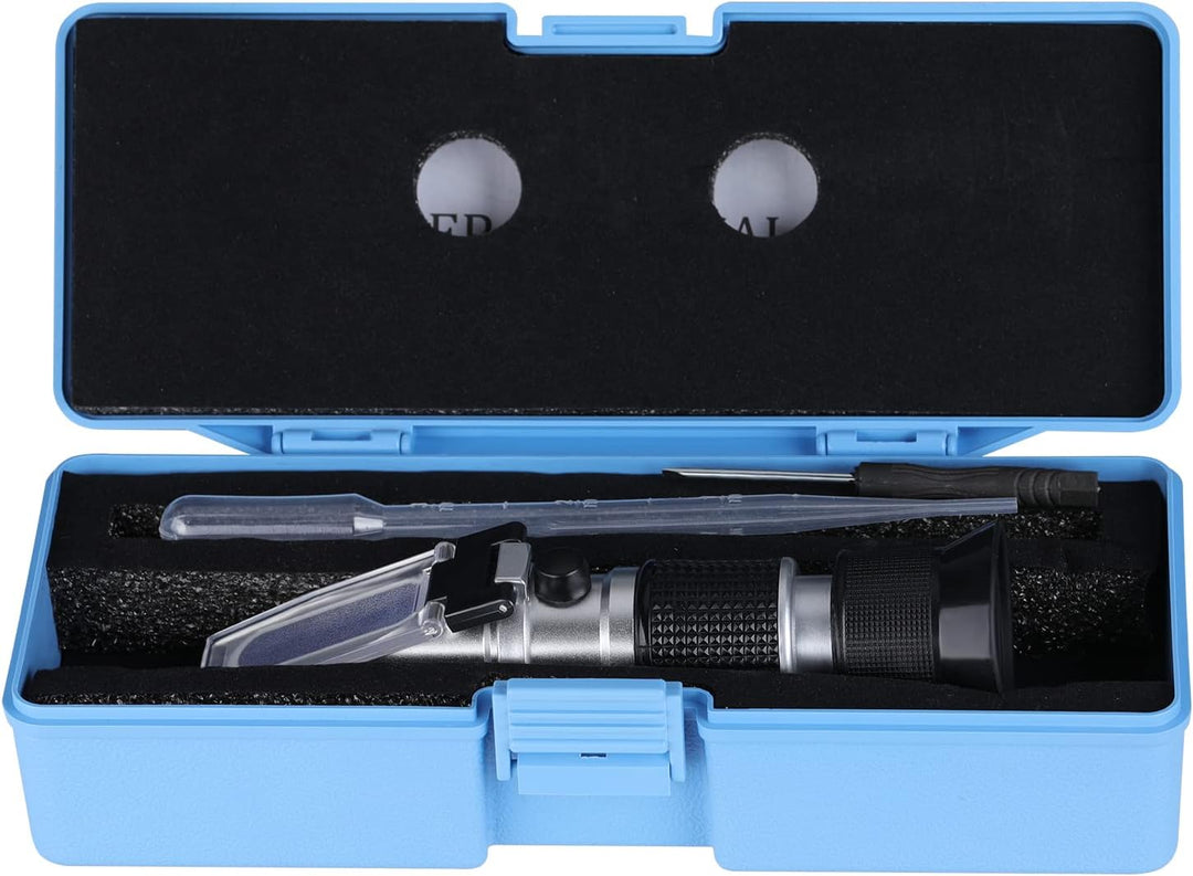 Brix Refraktometer 0~90%, Handrefraktometer für Zucker, Brix Messgerät, hohe Genauigkeit mit ATC für