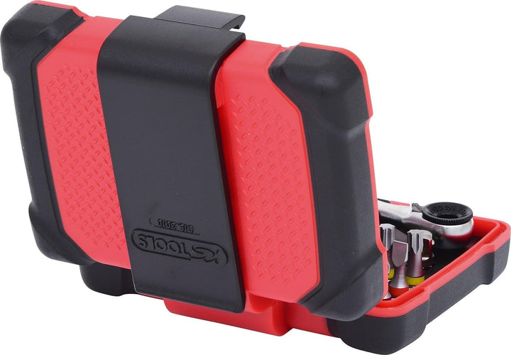 KS Tools 918.3010 1/4" TORSIONpower Bit-Box, 32-teilig, Bitbox für Handbetätigung und Elektroschraub