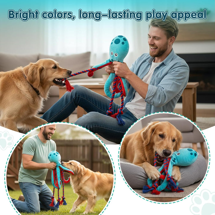 Baumwollseil interaktives Spielzeug kein stopfendes Crinkle-Plüsch-Hundespielzeug Hunde-Quietschspie