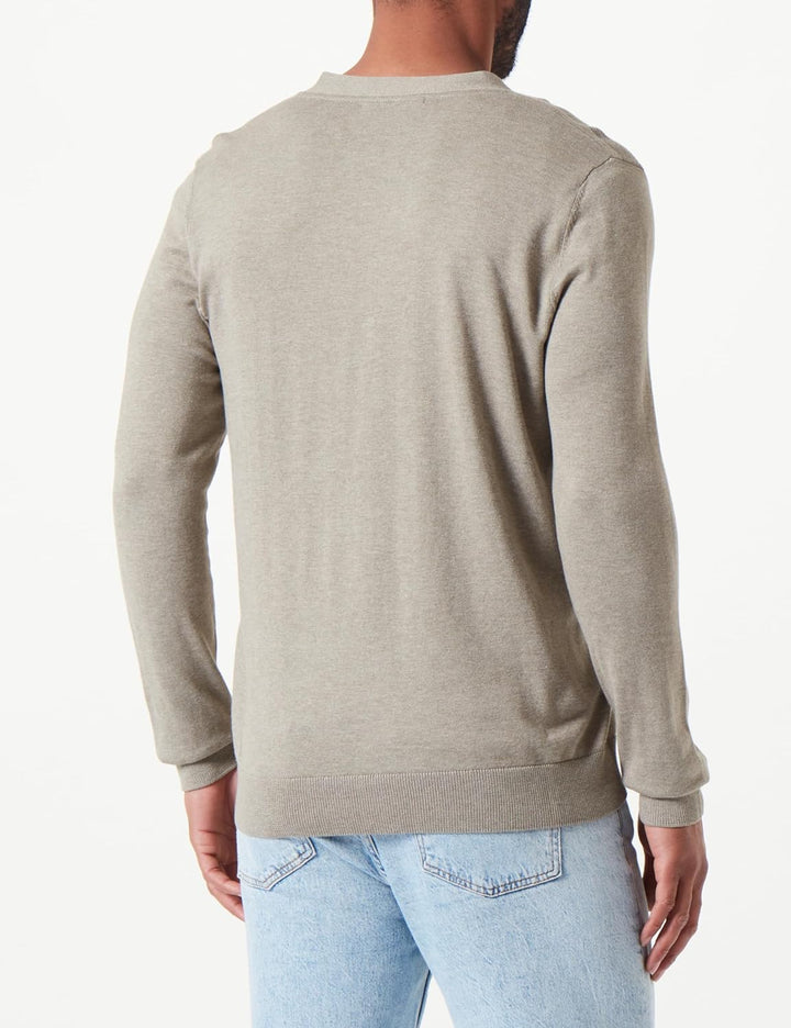 SELECTED HOMME Herren Slhberg Ls Knit V-Neck Cardigan Noos Strickjacke S Vetiver/Detail:melange, S V