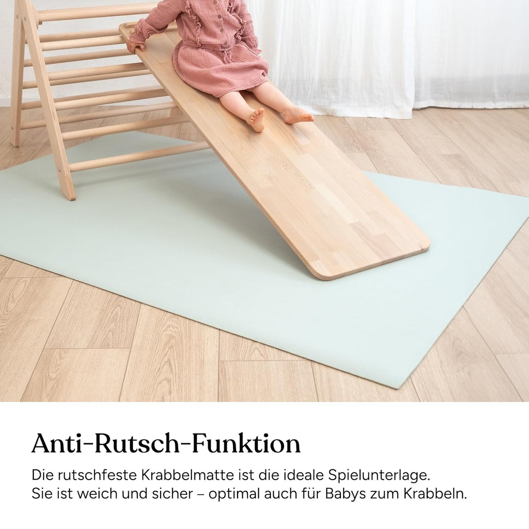 Ehrenkind® Made in Germany Anti-Rutsch Krabbelmatte Oeko-Tex Matten | Spielmatte Baby | Grösse 80x80
