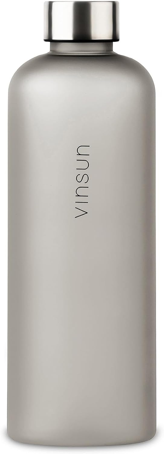 VINSUN Trinkflasche - wiederverwendbar, Kohlensäure geeignet, BPA frei, Tritan - Leichte Wasser Flas