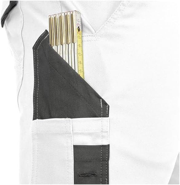 Leib Wächter Flex-Line Workwear Bundhose Arbeitshose mit Spandex (weiss/grau, 24)