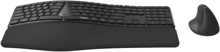 Rapoo Ergonomische Tastatur mit Maus Kabellos 8810ME QWERTZ Ergonomisches Tastatur und Vertikalmaus