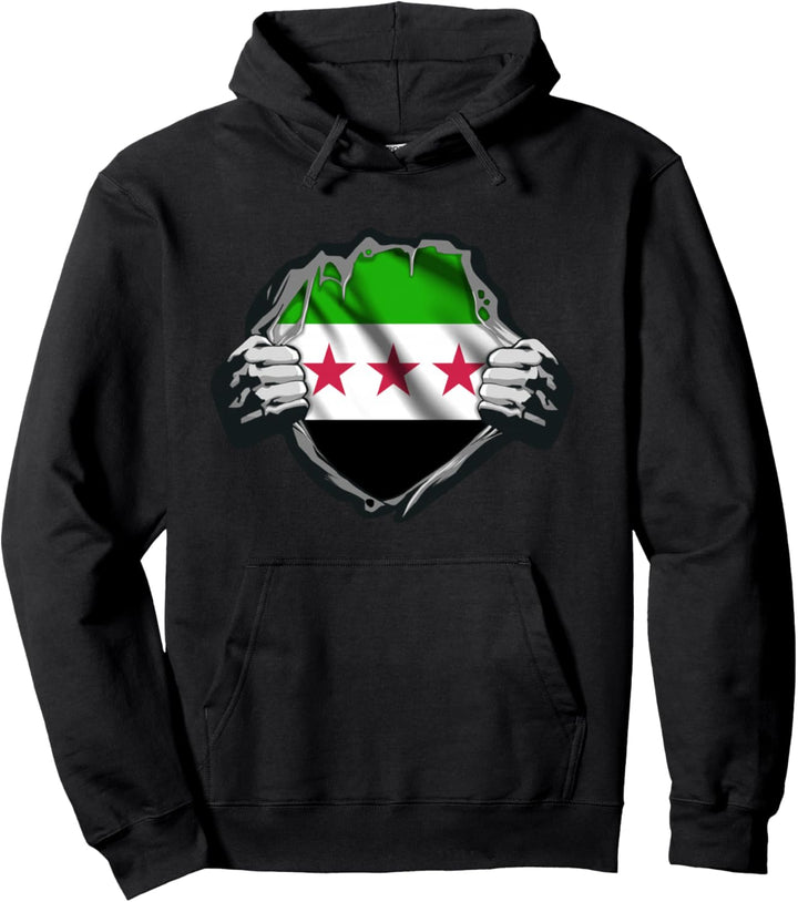 Syria Flag ,Free Syria,Syrien Flagge. Pullover Hoodie