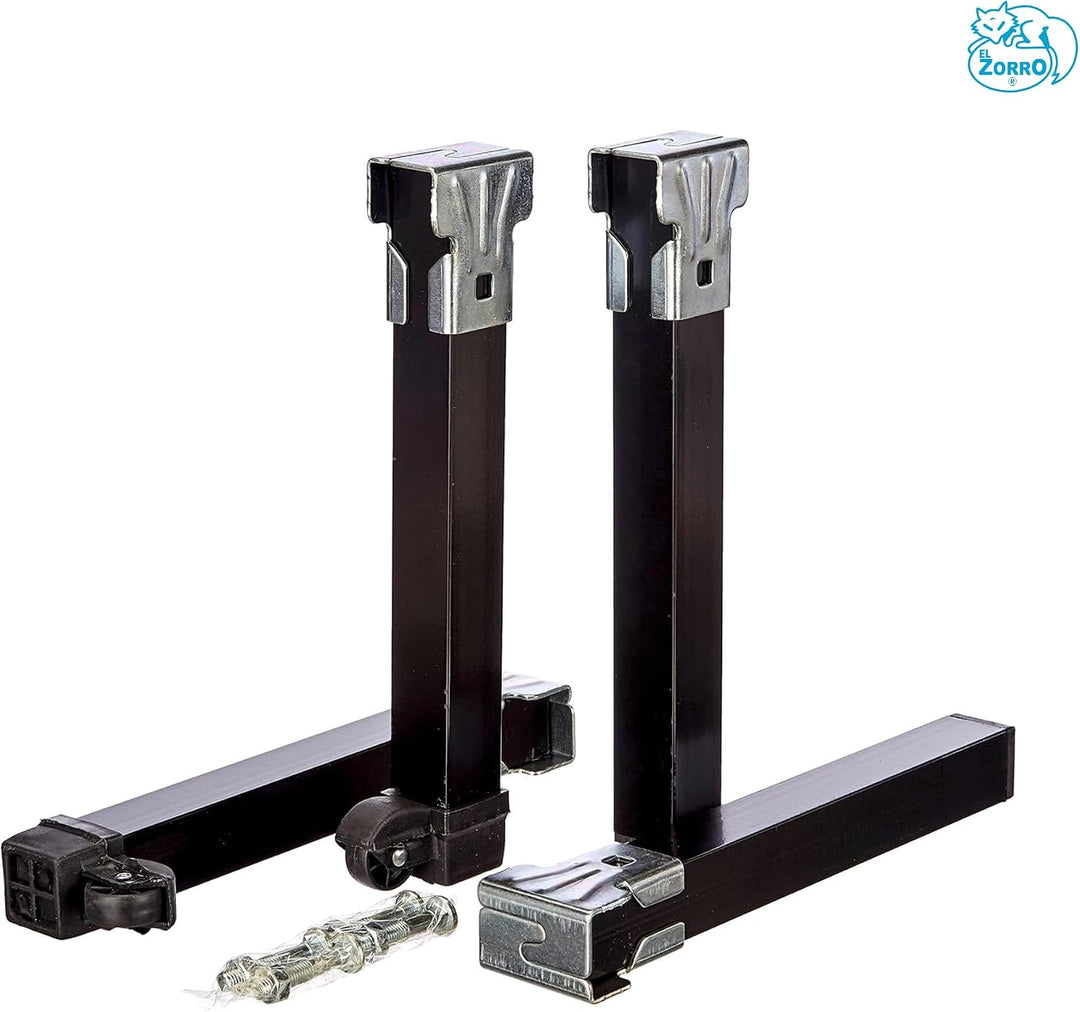 IMEX EL ZORRO Set mit 4 Beinen mit Rollen, 275 x 30 x 30 cm, Metall, neutral, 39x5x3 cm Set mit 4 Be