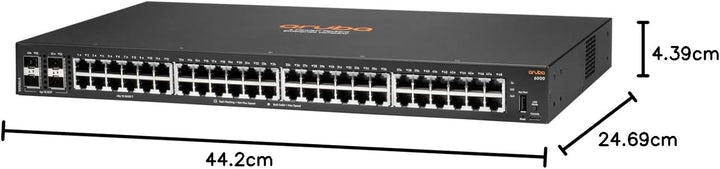 Aruba 6000 52-Port Switch (R8N86A) [48x Gigabit LAN, 4X SFP] schwarz