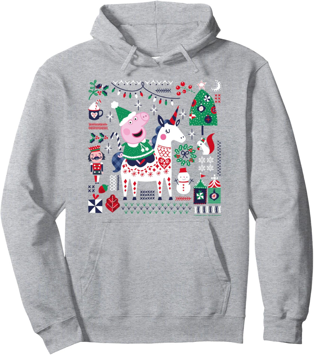 Peppa Pig Christmas Horse Pullover Hoodie